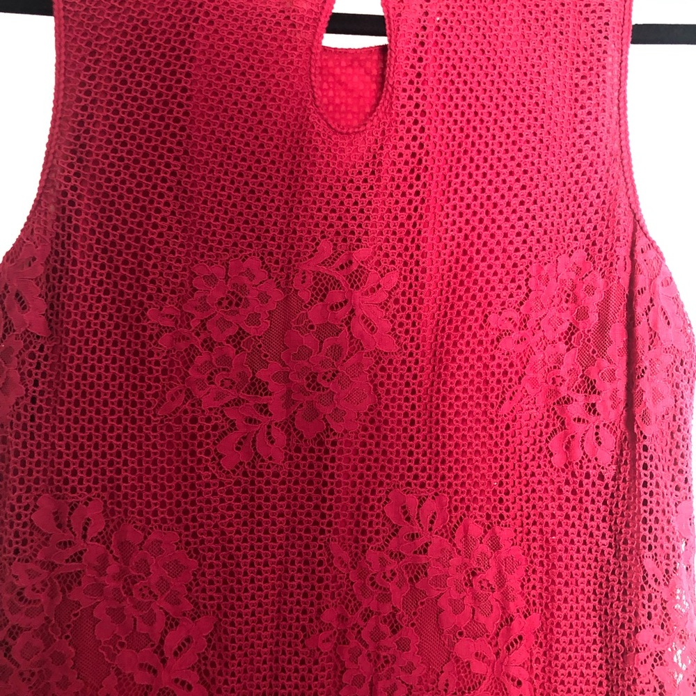 Red Lace Dress - Picture 3 of 5
